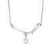 Серебряное колье АЛЬКОР 06-5789/00ГХ-00 с горным хрусталём