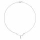 Серебряное колье АЛЬКОР 06-5789/00ГХ-00 с горным хрусталём