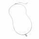 Серебряное колье АЛЬКОР 06-5800/000Б-00 с бриллиантом