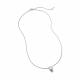 Серебряное колье АЛЬКОР 06-5801/000Б-00 с бриллиантом