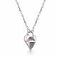 Серебряное колье АЛЬКОР с золотой накладкой и бриллиантом 06-5810/000Б-17