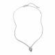 Серебряное колье АЛЬКОР с золотой накладкой и бриллиантом 06-5810/000Б-17