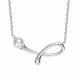 Серебряное колье АЛЬКОР 06-5934/0ЖСВ-00 с жемчугом