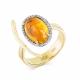 Золотое кольцо Мастер Бриллиант с бриллиантом и турмалином 06M1-308144-01-18