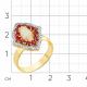 Кольцо из лимонного золота Мастер Бриллиант 06M1-309050-00-55 с бриллиантом, опалом и шпинелью