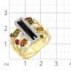 Кольцо из лимонного золота Мастер Бриллиант 06M1-309102-00-55 с бриллиантом, агатом и турмалином