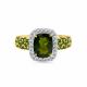 Кольцо из лимонного золота Мастер Бриллиант 06M1-309184-00-56 с бриллиантом и хромдиопсидом