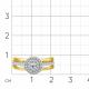Кольцо из лимонного золота Мастер Бриллиант 06M1-309232-70-00 с бриллиантом