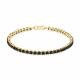 Браслет из лимонного золота Мастер Бриллиант 06M10-320362-07-48 с чёрным бриллиантом