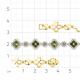Браслет из лимонного золота Мастер Бриллиант 06M10-320483-00-60 с бриллиантом и турмалином