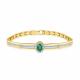 Браслет из лимонного золота Мастер Бриллиант 06M10-320526-00-01 с бриллиантом и изумрудом