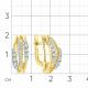 Серьги из лимонного золота Мастер Бриллиант 06M2-307304-00-00 с бриллиантом