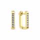 Серьги из лимонного золота Мастер Бриллиант 06M2-309176-00-00 с бриллиантом