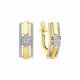 Серьги из лимонного золота Мастер Бриллиант 06M2-309221-00-70 с бриллиантом