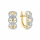 Серьги из лимонного золота Мастер Бриллиант 06M2-309272-00-00 с бриллиантом