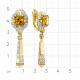 Серьги из лимонного золота Мастер Бриллиант 06M2-309332-00-54 с бриллиантом