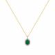 Колье из лимонного золота Мастер Бриллиант 06M6-360854-00-01 с бриллиантом и изумрудом