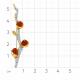Брошь из лимонного золота Мастер Бриллиант 06M7-370366-00-34 с бриллиантом