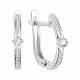 Серьги из белого золота TALANT 10-12-0001-13927 с фианитом