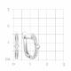 Серьги из белого золота TALANT 10-12-0001-13927 с фианитом