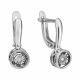 Серьги из белого золота TALANT с танцующим фианитом 10-13-0001-11689