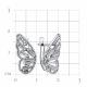 Серебряные серьги TALANT 10-72-0001-15627 с фианитом
