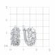 Серебряные серьги TALANT 10-72-0001-17497 с фианитом