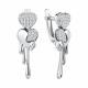 Серебряные серьги TALANT 10-72-0001-17675 с фианитом