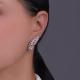 Серебряные серьги TALANT 10-72-000R-15626 с фианитом и кварцем