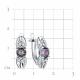 Серебряные серьги TALANT 10-72-0К01-10190 с фианитом и кварцем