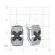Серебряные серьги TALANT 10-75-0008-17690 с фианитом