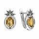 Серебряные серьги TALANT 10-79-0005-17138 с фианитом и эмалью