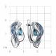 Серебряные серьги TALANT 10-79-000Л-17198 с фианитом и эмалью