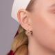 Серьги из золочёного серебра TALANT 10-7D-000M-17357 с фианитом