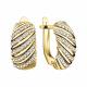 Серьги из лимонного серебра TALANT 10-7W-0001-17219 с фианитом