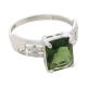Серебряное кольцо ЮК Maskom 1000-0151-з с фианитом и ювелирным кристаллом