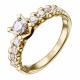 Кольцо из лимонного золота DOLCE DIAMOND 10011013 с бриллиантом