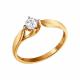 Золотое кольцо SOKOLOV 1010689 с бриллиантом