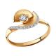 Золотое кольцо SOKOLOV 1011082 с бриллиантом