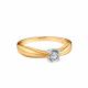 Золотое помолвочное кольцо SOKOLOV с бриллиантом 1011532