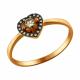 Золотое кольцо SOKOLOV 1011644 с бриллиантом