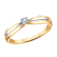 Золотое кольцо Александра 1012150сбк с бриллиантом