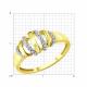 Кольцо из лимонного золота SOKOLOV 1012862-2 с бриллиантом