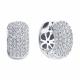 Серьги из белого золота SOKOLOV 1022404-3 с бриллиантом
