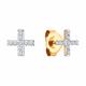 Золотые серьги SOKOLOV 1022485 с бриллиантом