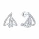 Серьги из белого золота SOKOLOV 1022616-3 с бриллиантом