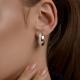 Золотые серьги SOKOLOV 1022635 с бриллиантом