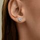 Серьги из белого золота SOKOLOV 1022637-3 с бриллиантом