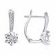 Серьги из белого золота SOKOLOV 1022686-3 с бриллиантом