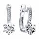 Серьги из белого золота SOKOLOV 1022686-3 с бриллиантом